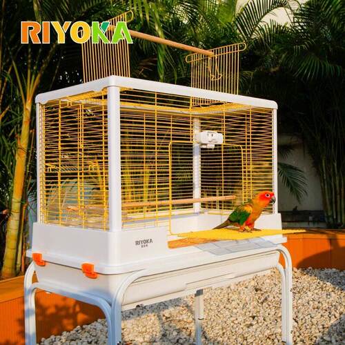 riyoka瑞友家鹦鹉鸟笼子开顶豪华加高横丝玄武虎皮牡丹全景笼