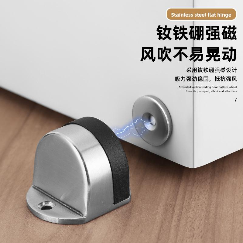 门不锈钢阻门 加厚佐致（收加高龟顶门挡 免打器孔门顶橡胶玻璃限图片