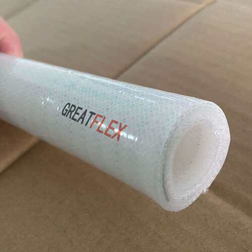 格雷特白色卫生级高压夹布洗车水管软管1寸水管软管FP30厂家