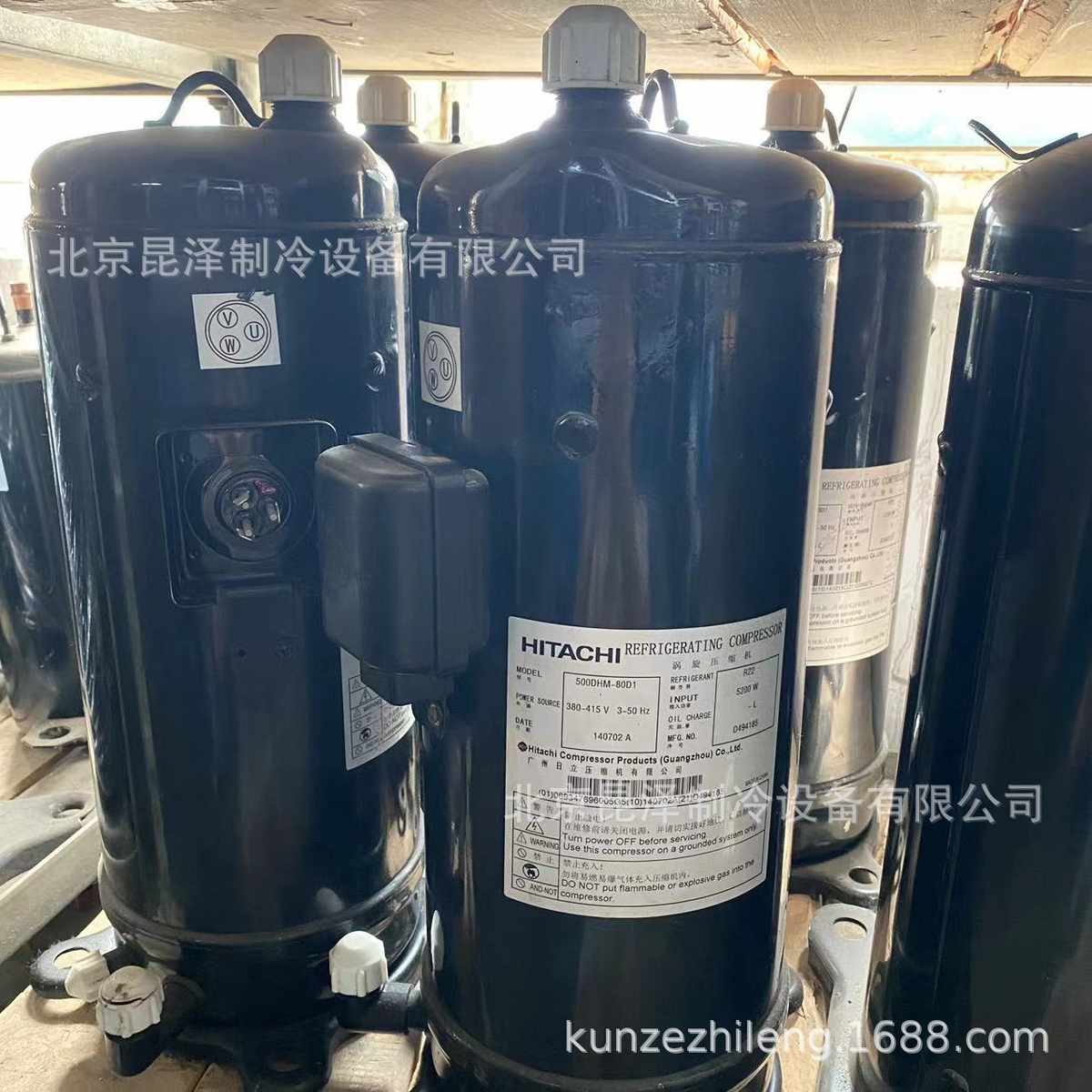 低温制冷涡旋式螺口压缩机 500DHM-80D1 中央空调制冷压缩机