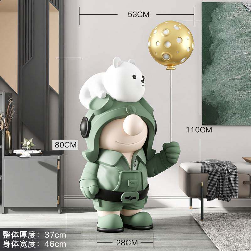 潮男摆孩客厅装饰件大落YZ-00020地家居饰型品电视柜旁边乔迁新玩