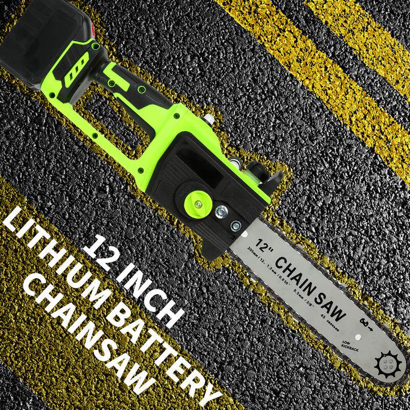 厂家充电户外锂电锯手持家用砍树伐木锯电链锯户外锯树电动工具