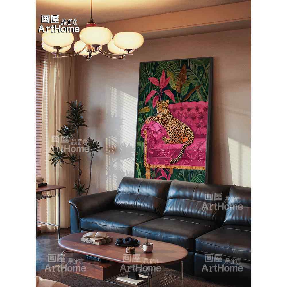 中世纪多巴胺挂画包豪斯美式装饰画客厅对门入口沙发背景墙壁画,家居饰品,现代装饰画,淘宝优惠券,粉丝福利购,淘宝优惠卷