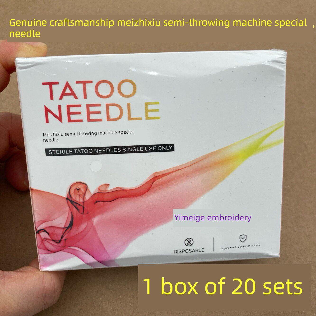 正宗巧妙的美之秀黑骑士半抛眉刺青机0.35单针野线眉尖针七排针