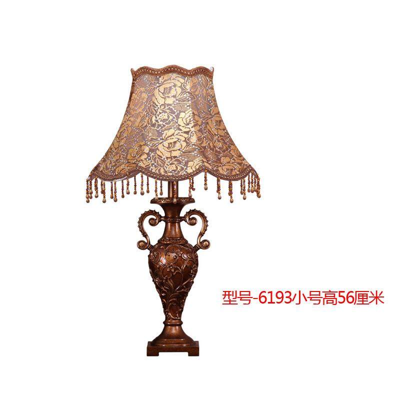 高档欧式台灯创意覆轻奢客厅大布艺遥控可古调光家用书号房室卧床