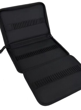 美术素描笔袋36/48/72/120孔折叠拉链款笔帘彩铅笔收纳袋厂家供应