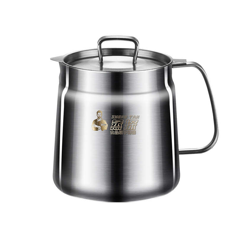 油罐油壶网壶分离多用油渣滤304壶不锈钢厨房家用迷你过滤炸锅带