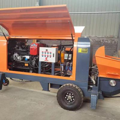 细石砂输送泵全自输动浆水泥浇二筑车次结构混凝土送泵上SKJ料机