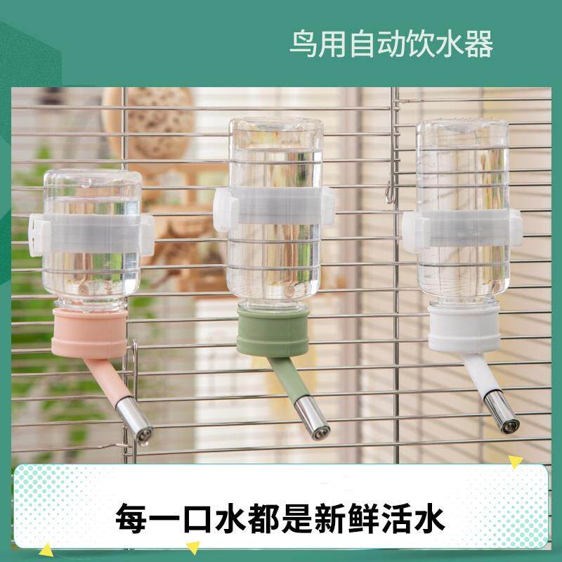 鸟用饮水器鸟喝水大中小型鹦鹉撞针水壶自动喂水器鸟食器喂水器