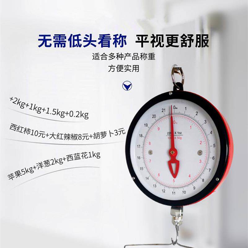 海式鲜弹簧双称吊称钩子水产防水机械RZV式度盘商用老掉指针式面