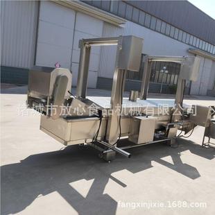鸡爪加工全套油流炸 水线全自动大型炸机 蚕豆油麻花油炸设备