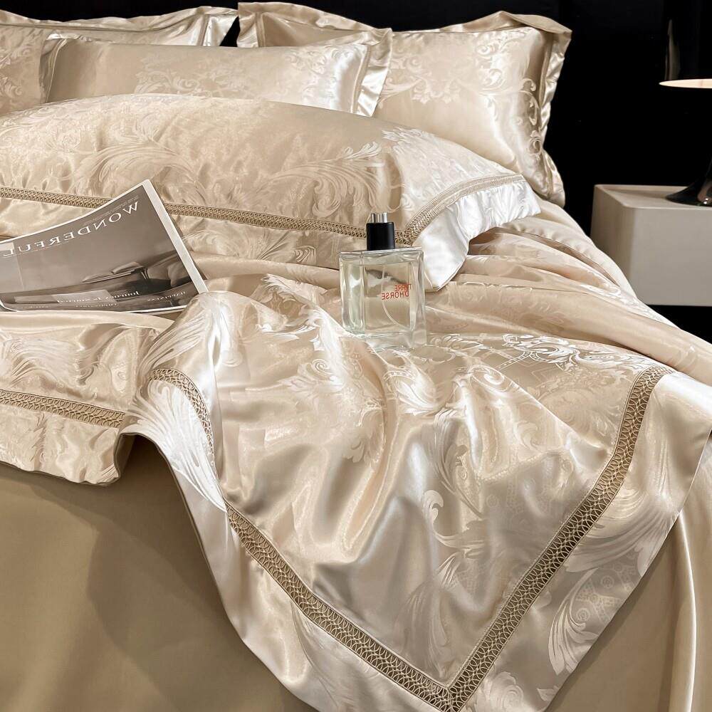 夏季可机洗A类真丝夏凉被四件套双面冰丝空调被双人凉感床上用品4