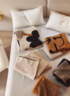 半边毯边子工厂A类半绒针织毯绒0005子沙发办公室午睡懒毯秋冬人