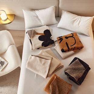 半边毯边子工厂A类半绒针织毯绒0005子沙发办公室午睡懒毯秋冬人