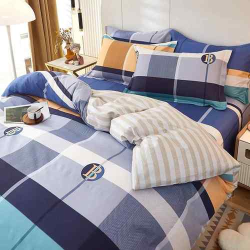 新款加密全棉四件套纯棉床单床笠款学生宿舍三四件套床上用品