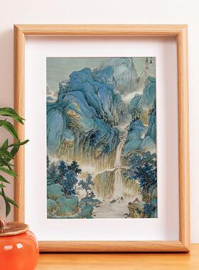 书画摆件小挂画花鸟山水水墨国画装饰画桌面文艺摆画中国风摆台