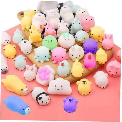 60 Pcs Squishies Mochi Anima Squishy Toys for Kids Party