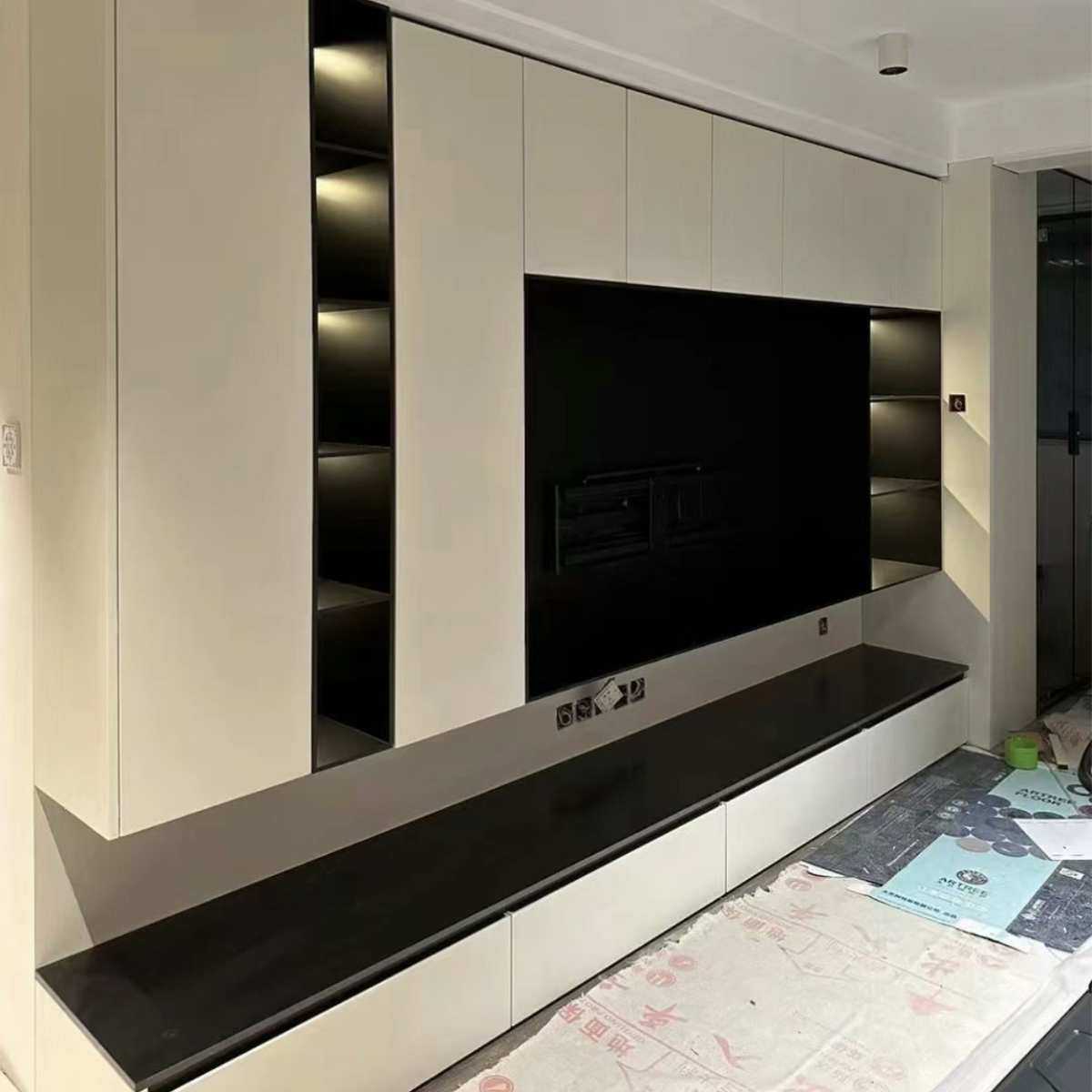 极简5厘实心铝板柜轻奢金属发光铝柜型材批发电视背景金属装饰柜,基础建材,密封条,淘宝优惠券,粉丝福利购,淘宝优惠卷