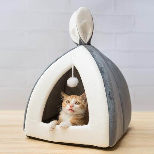 宠物兔子兔儿窝猫窝四季通用夏季房子猫舍猫屋别墅猫床小型犬狗窝
