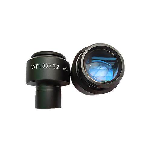 生物显微镜WF10X高眼点广角目镜 视场22MM 接口23.2MM视场可调