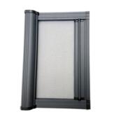 隐形纱窗磁性伸缩纱门推拉卷筒式 卫生间铝合金防蚊纱窗 防蚊拉炼款