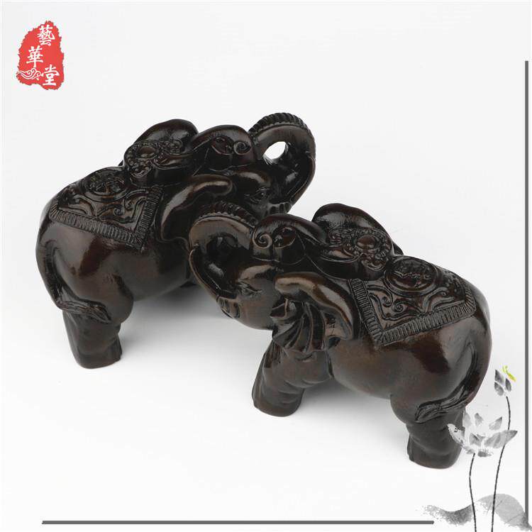 爆款 精品富贵 如意象摆件 越南非洲黑檀沉香木质工艺品厂家直