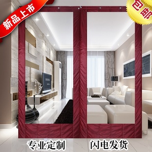 棉门帘加厚家用保暖防风门帘免打孔隔音隔断店铺工厂商用帘子 冬季