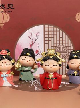 唐小市小圆古风洛创意玩意桌面摆件西安阳xh572010纪念品集文创潮