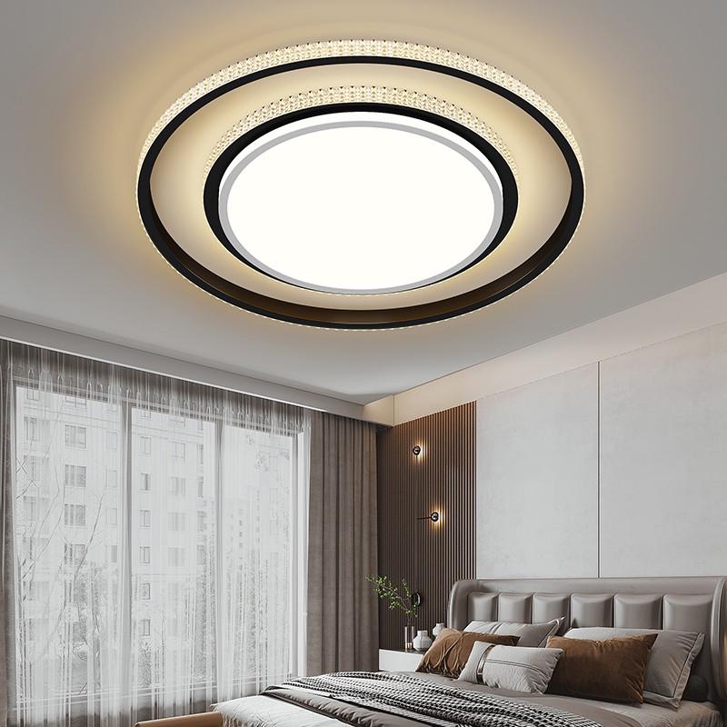 客厅灯轻奢水晶大灯现代简约卧室餐厅灯具组合全屋套餐led吸顶灯