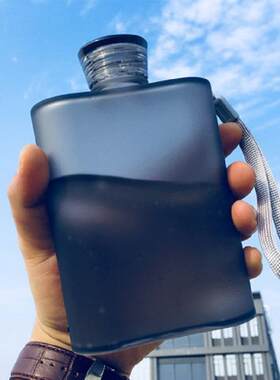 口袋水杯便携磨砂纸张水瓶扁平杯子男女旅行便携随手杯a5酒壶水杯