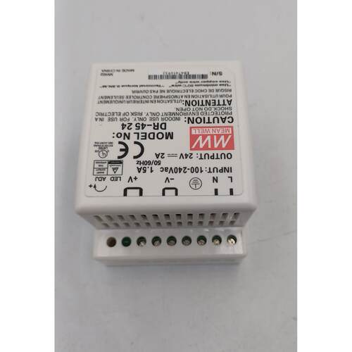 DR-4524 明纬导轨开关电源45W工业用输出DC24VDC15VDC12VDC5v