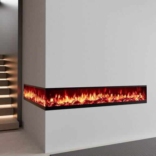 美电子仿真壁火嵌入式装UIT饰氛围客厅假火炉焰取暖器式电视柜地