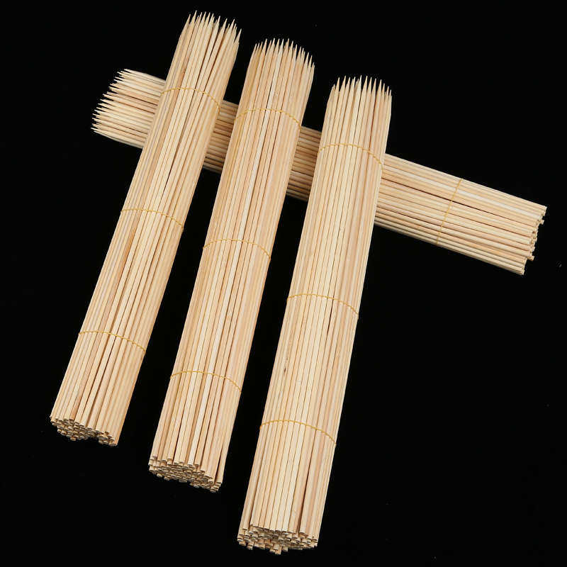 烧烤竹签批发商用薯塔大头肉串花杆烧烤竹签大肉串工艺品竹签毛竹