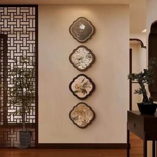 宋代美学入口装饰画客厅入口门挂画古色古香花鸟画走廊过道壁画