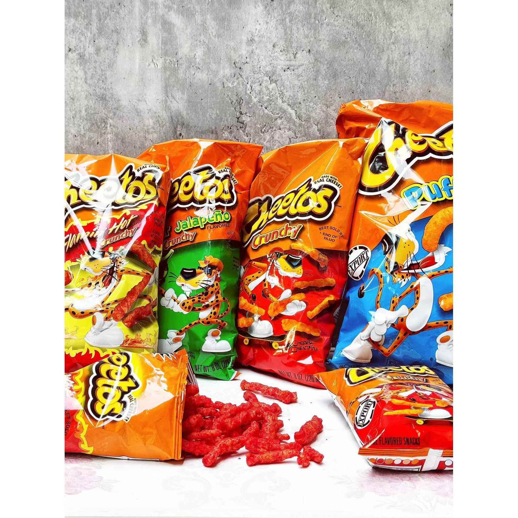Cheese红辣条Cheetos美国松脆玉米泡芙条辣味芝士味大包零食香辣