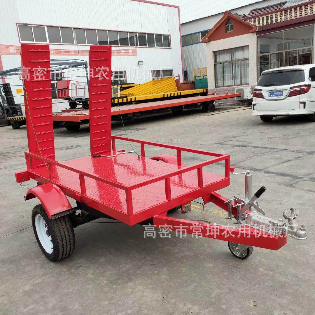 山东重型平板拖车1吨智能机器人运输车灭火机器人托运板车运输车