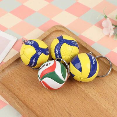 PVC Volleyball Keychain Ornaments Business Volleyball Gifts