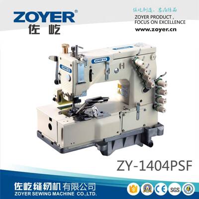 厂家供应ZY1404PSF四针链式门襟机(带拖轮)，多针缝纫机