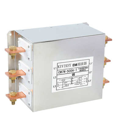 三线电源三相100a200a500a800a400a1000aemi滤波器380v抗干扰