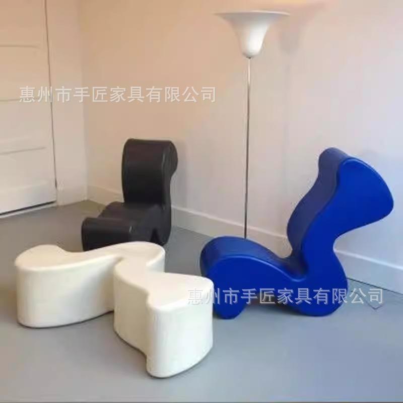维尔纳·潘顿幽灵椅 玻璃钢异形公共休闲椅设计师款别墅豪宅椅子
