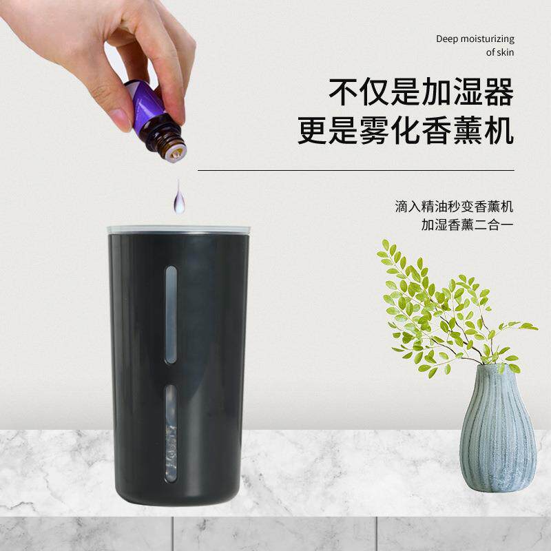 新款直销七彩氛围灯车载加湿器小型迷你静音usb便携式车载香薰机
