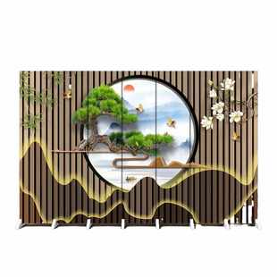 屏风隔断客厅遮挡酒店卧室办公室简约家用折屏可移动折叠 新中式