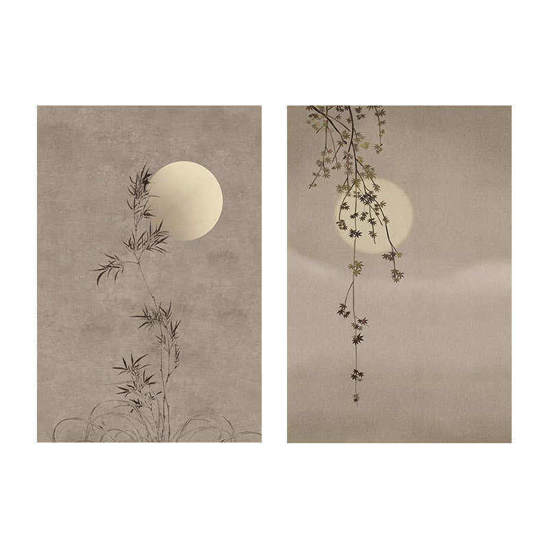 宿无寂侘挂画茶室装饰画日式玄关原木油画布简约现代竹框客厅民风,家居饰品,现代装饰画,淘宝优惠券,粉丝福利购,淘宝优惠卷