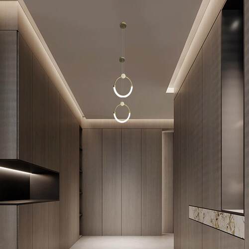 新款直销现代简约餐厅玄关卧室床头吊线灯 轻奢北欧装饰背景墙长