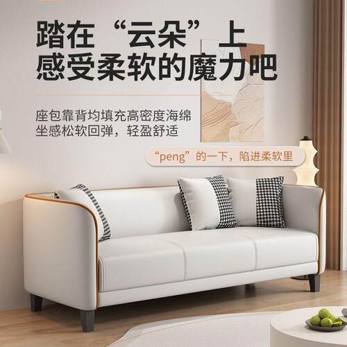 沙发小户型出屋小沙发轻代奢客家用简约现厅ZUB公寓双人科技租布