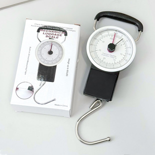 品质机械小吊秤称磅橡胶手柄钩称便携带1m卷尺行李秤弹簧秤