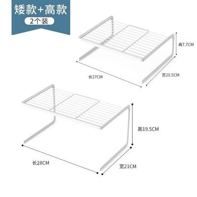 冰柜内置物架隔层架内部隔板分层碗碟架子收纳架冷柜冰箱网篮冷藏