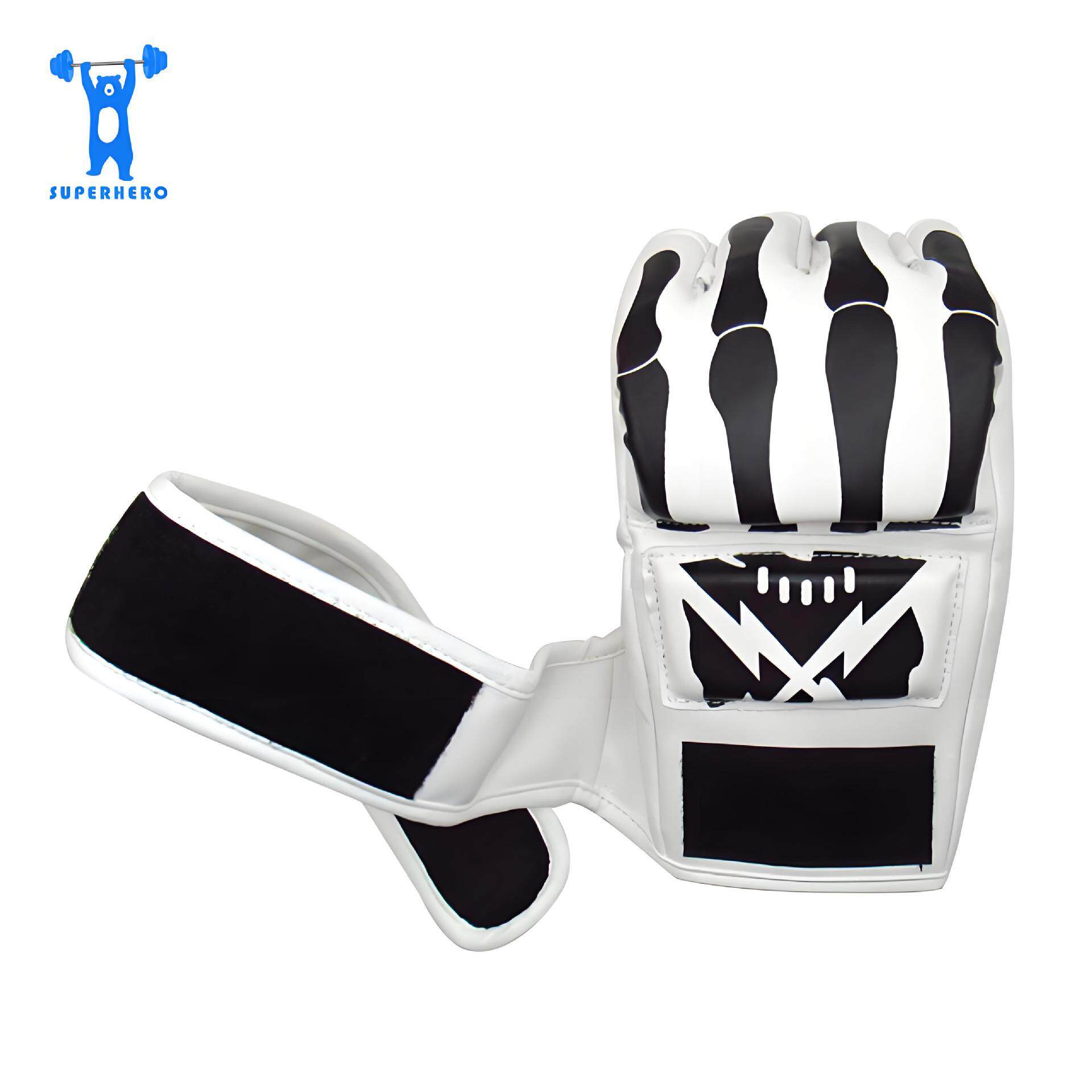 UFC搏击格斗沙袋训练拳套 成人专业拳击手套散打 泰拳MMA半指分指