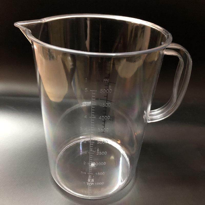 Pc塑料量杯5000ml带刻度实验室耐热水壶溶液杯丙烯酸容量5L量筒