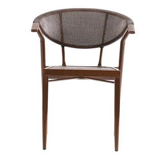 藤编桌椅四件套特斯林网布阳台桌椅套装 室外花园餐桌椅